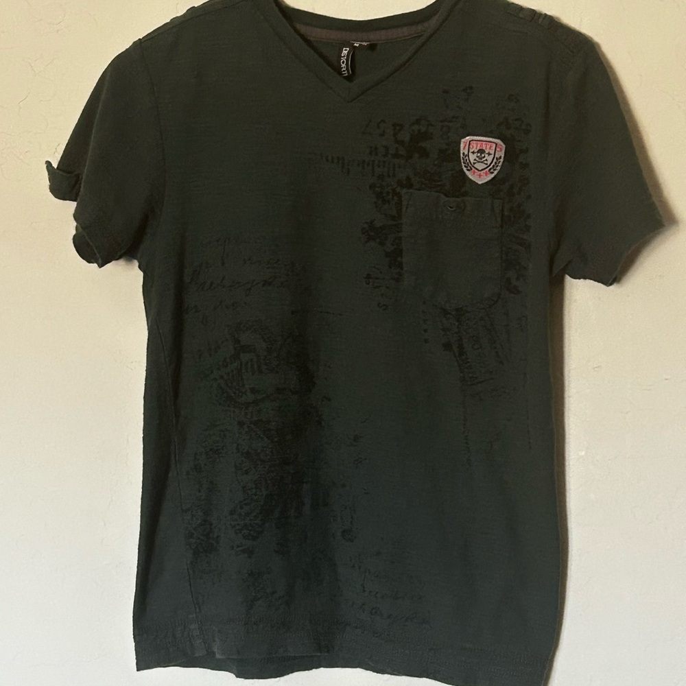 Casual Green Cotton Short Sleeve Tee